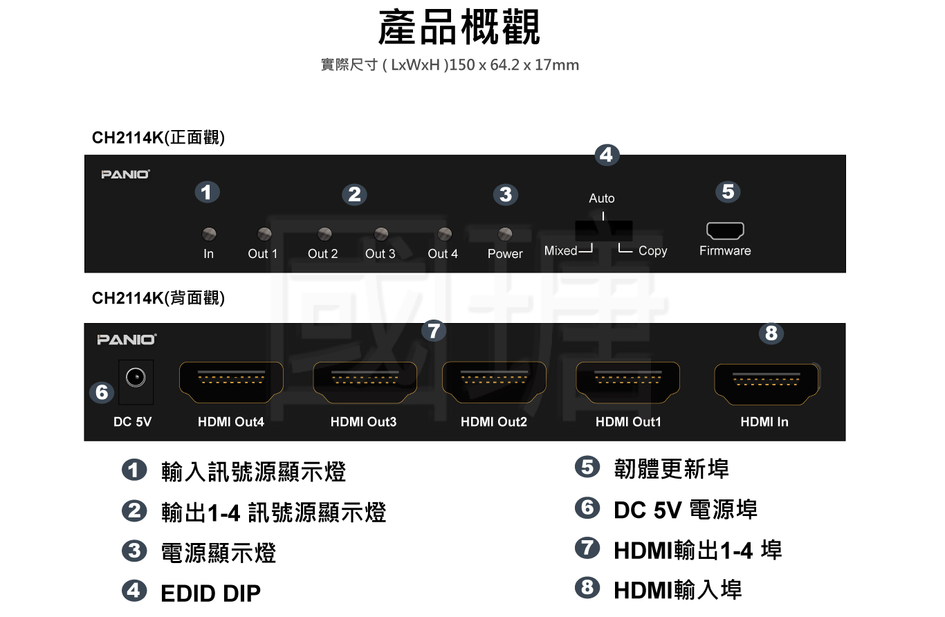4K HDMI 分配器