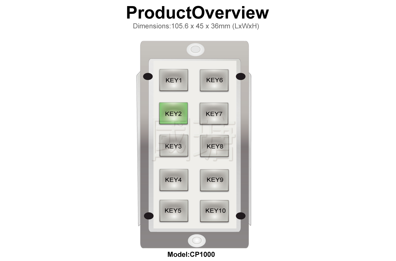 Remote IP/ RS-232 push button controller