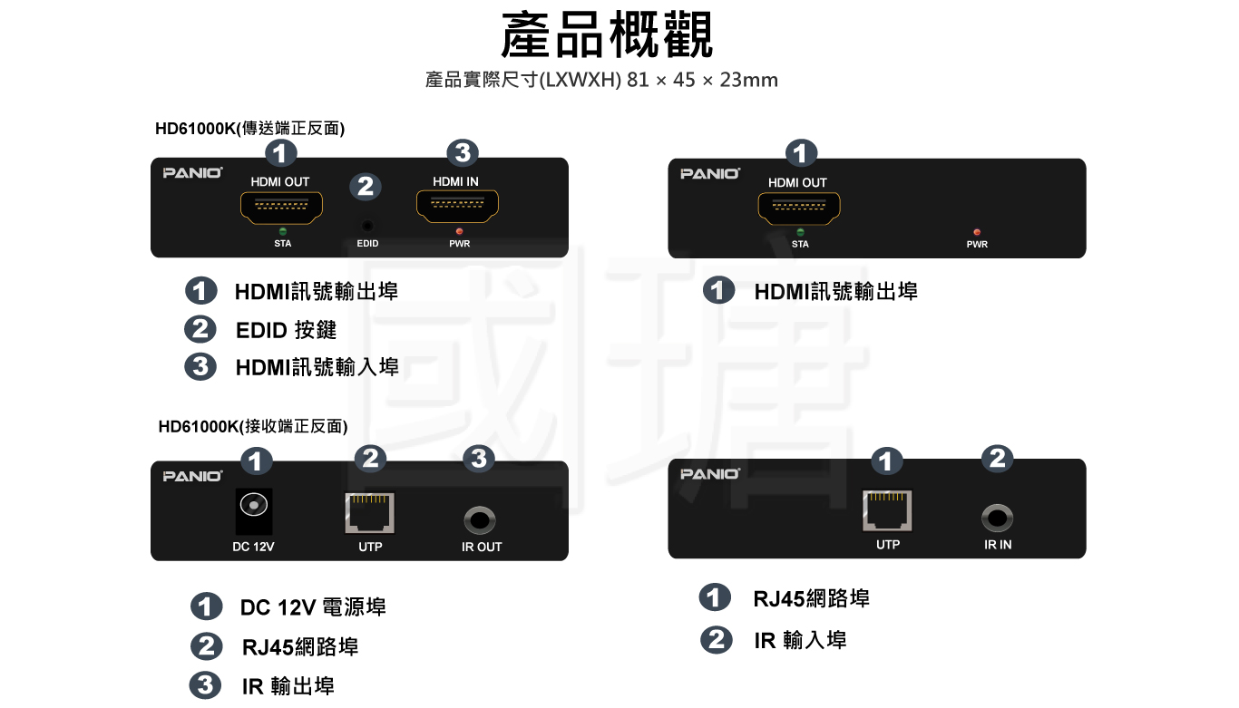 4k2k HDMI2.0 4K 60Hz延長器